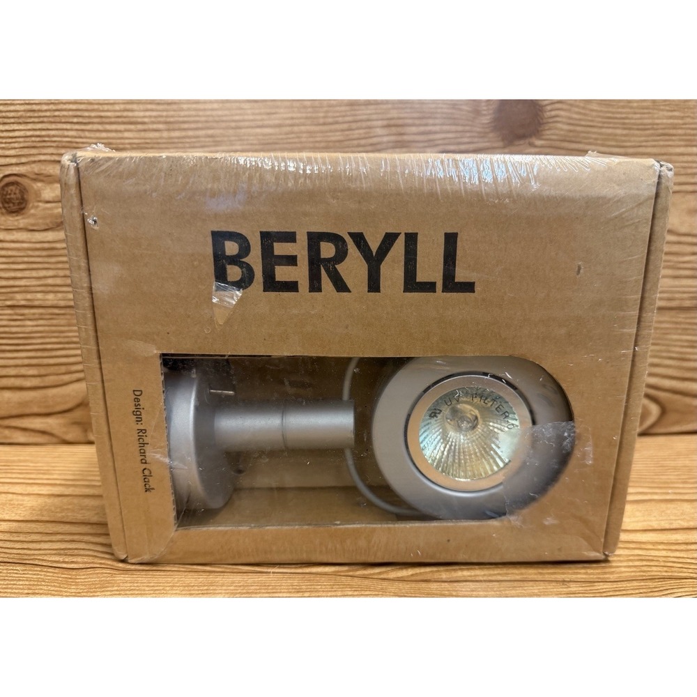 IKEA Beryll Mountable Swivel Head Adjustable Spotlight Silver 14412‎ NEW